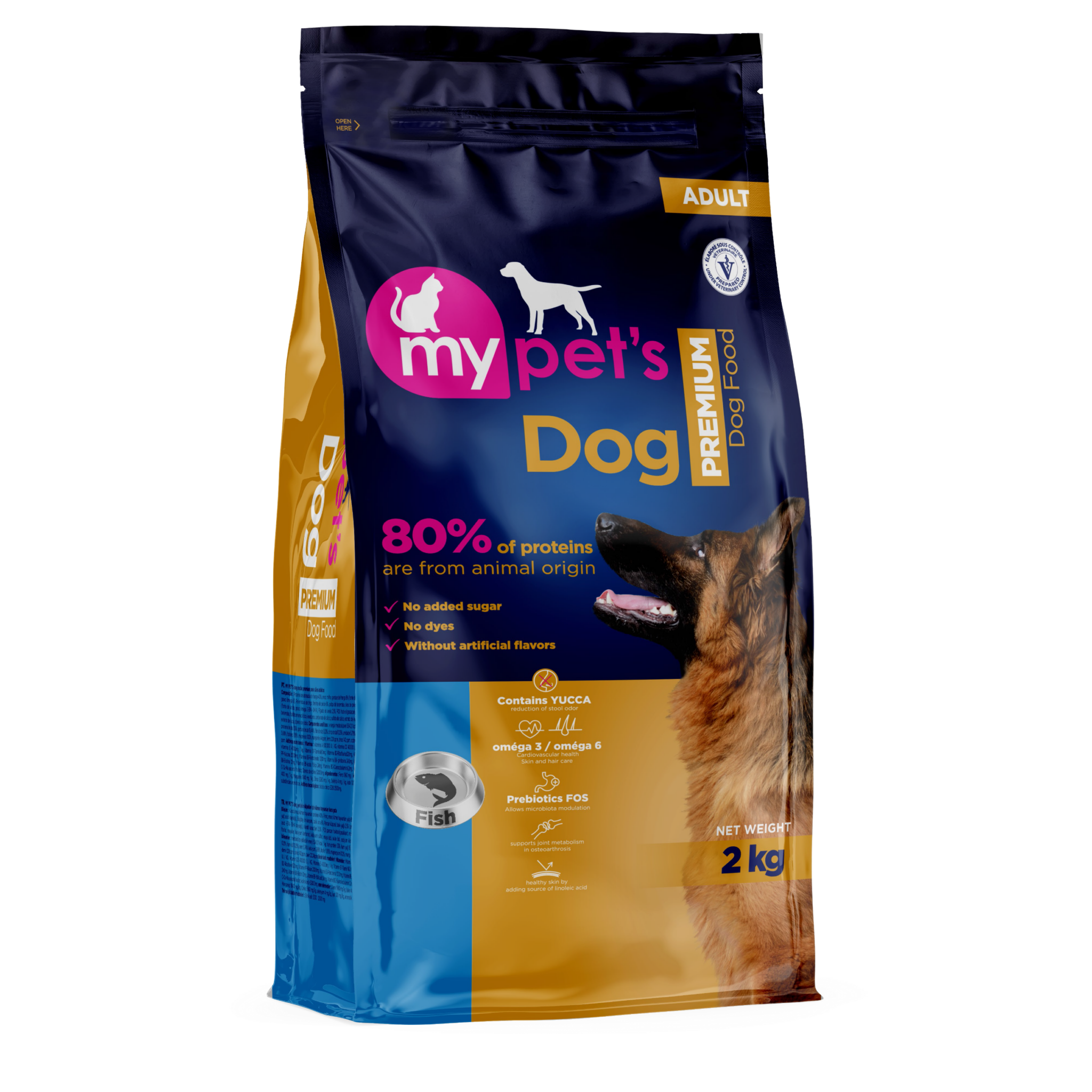 Croquettes premium pour chiens adultes