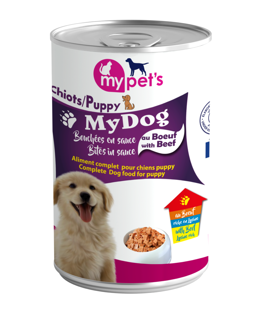 My Dog bouchées en sauce au bœuf pour chiots – My Pet's